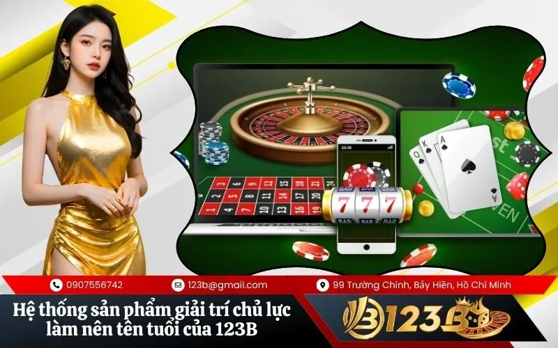 Hệ thống sản phẩm giải trí chủ lực làm nên tên tuổi của 123B