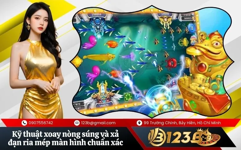 Kỹ thuật xoay nòng súng và xả đạn ria mép màn hình chuẩn xác