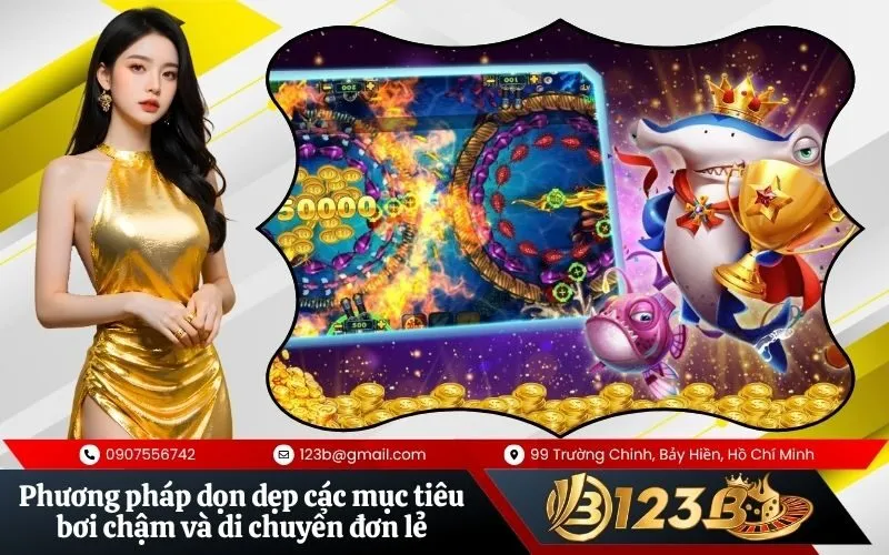 Phương pháp dọn dẹp các mục tiêu bơi chậm và di chuyển đơn lẻ