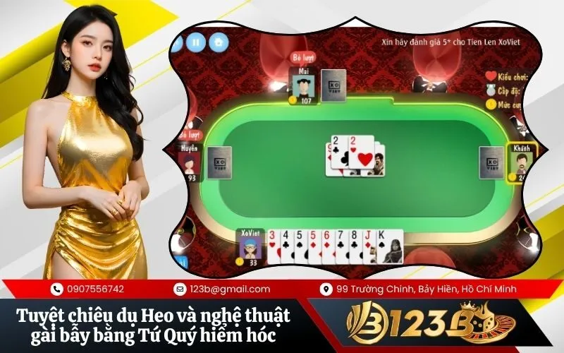 Tuyệt chiêu dụ Heo và nghệ thuật gài bẫy bằng Tứ Quý hiểm hóc